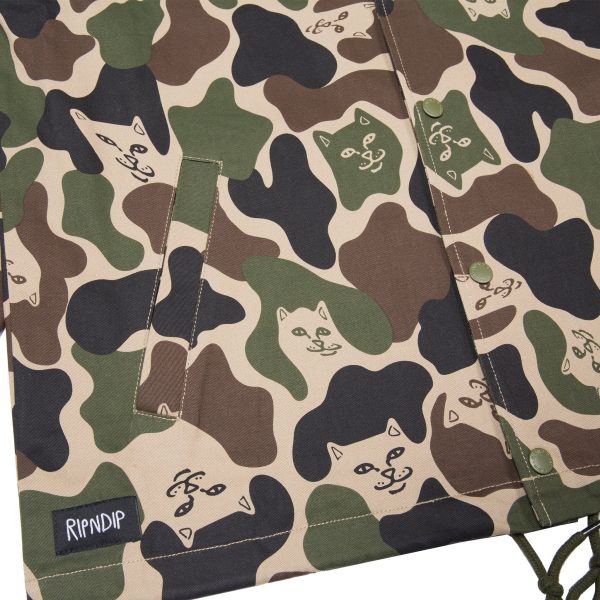 RIPNDIP - Prayer Hands Men's Twill Jacket, Army Camo